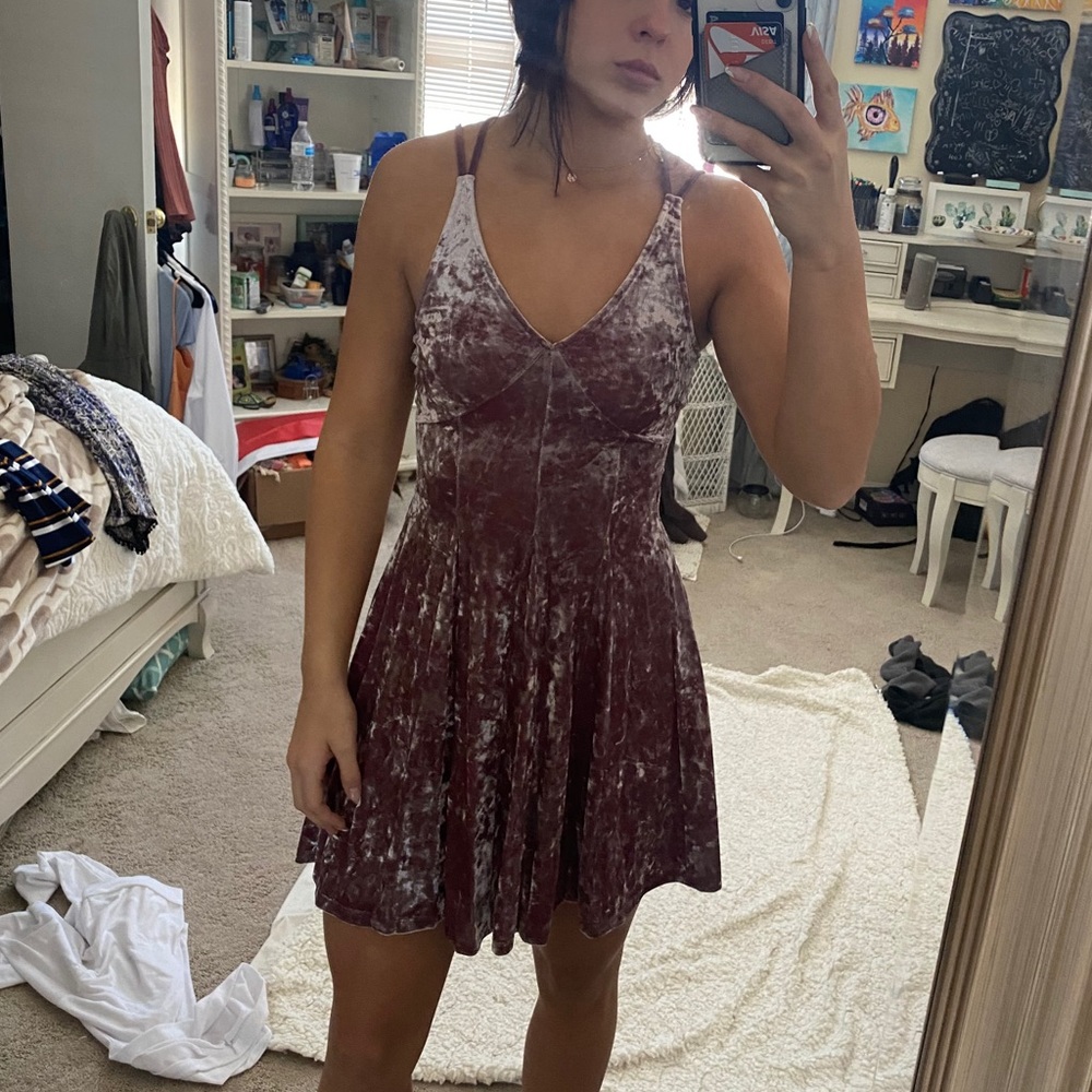 Crushed Velvet Dress
